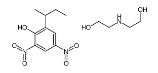 2-sec-butyl-4,6-dinitrophenol, compound with 2,2'-iminodiethanol (1:1) Structure