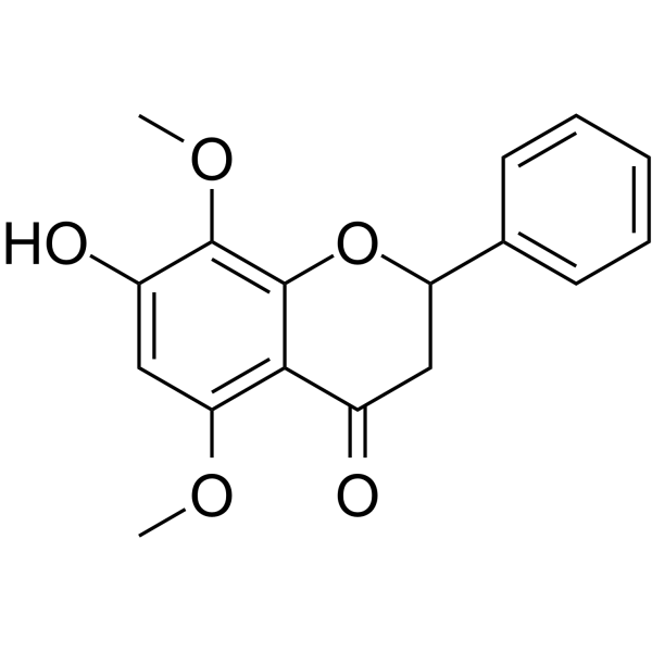 7-羟基-5,8-二甲氧基黄烷酮结构式