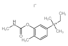 Ammonium, (3-hydroxy-p-tolyl)dimethylethyl-, iodide, methylcarbamate Structure