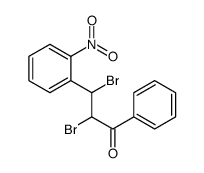 2,3-dibromo-3-(2-nitrophenyl)-1-phenylpropan-1-one Structure