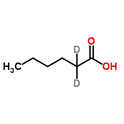 己酸-2,2-d2结构式