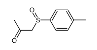1-[(4-methylphenyl)sulphinyl]propan-2-one结构式