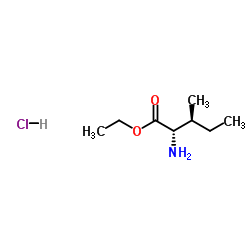 Ethyl L-isoleucinate hydrochloride (1:1) structure