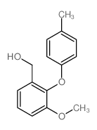[3-methoxy-2-(4-methylphenoxy)phenyl]methanol结构式