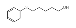 5-phenylsulfanylpentan-1-ol结构式
