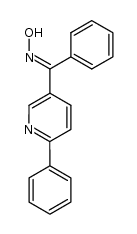 phenyl-(6-phenyl-[3]pyridyl)-ketone-(E)-oxime结构式
