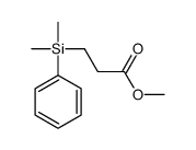 methyl 3-[dimethyl(phenyl)silyl]propanoate结构式