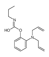 [2-[bis(prop-2-enyl)amino]phenyl] N-propylcarbamate结构式