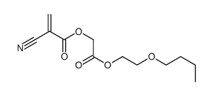 [2-(2-butoxyethoxy)-2-oxoethyl] 2-cyanoprop-2-enoate Structure