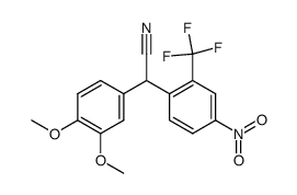 3,4-dimethoxy-α-[4-nitro-2-(trifluoromethyl)phenyl]benzeneacetonitrile Structure