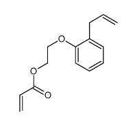 2-(2-prop-2-enylphenoxy)ethyl prop-2-enoate结构式