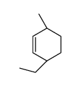 (3S,6R)-3-ethyl-6-methylcyclohexene Structure