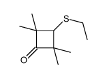 3-ethylsulfanyl-2,2,4,4-tetramethylcyclobutan-1-one Structure
