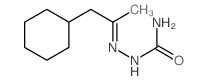 (1-cyclohexylpropan-2-ylideneamino)urea Structure