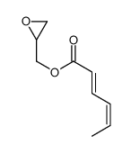 oxiran-2-ylmethyl hexa-2,4-dienoate结构式