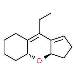 Cyclopenta[b][1]benzopyran, 9-ethyl-2,3,3a,4a,5,6,7,8-octahydro-, (3aR,4aR)-rel- (9CI) Structure