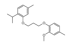 2-methoxy-4-methyl-1-[3-(5-methyl-2-propan-2-ylphenoxy)propoxy]benzene结构式