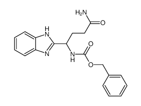 4-(1H-benzoimidazol-2-yl)-4-benzyloxycarbonylamino-butyramide Structure