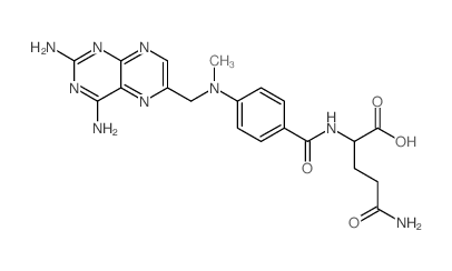 L-Glutamine,N2-[4-[[(2,4-diamino-6-pteridinyl)methyl]methylamino]benzoyl]- picture