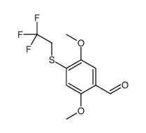 2,5-dimethoxy-4-(2,2,2-trifluoroethylsulfanyl)benzaldehyde结构式