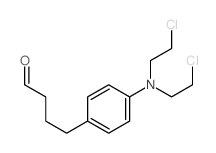 Benzenebutanal,4-[bis(2-chloroethyl)amino]-结构式