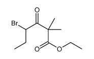 ethyl 4-bromo-2,2-dimethyl-3-oxohexanoate Structure