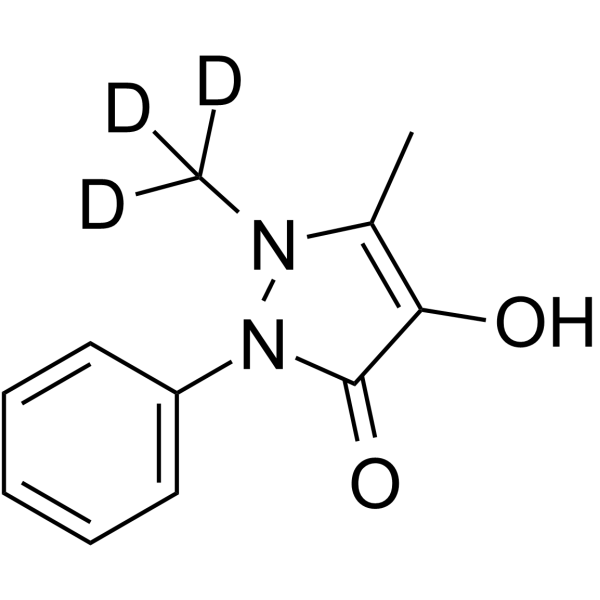4-Hydroxyantipyrine-d3 Structure