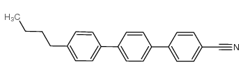 4’’-正丁基-4-氰基三联苯结构式