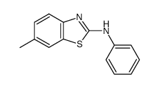 6-methyl-2-phenylamino-1,3-benzothiazole结构式