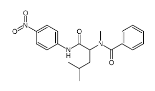 Benzamide, N-methyl-N-[3-methyl-1-[[(4-nitrophenyl)amino]carbonyl]butyl]- (9CI) Structure