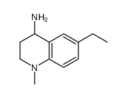 6-ethyl-1-methyl-3,4-dihydro-2H-quinolin-4-amine结构式