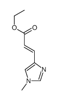 ethyl 3-(1-methylimidazol-4-yl)prop-2-enoate结构式