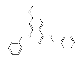 benzyl 2-benzyloxy-4-methoxy-6-methylbenzoate Structure