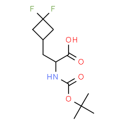 2-{[[(叔丁氧基)羰基]氨基} -3-(3,3-二氟环丁基)丙酸结构式