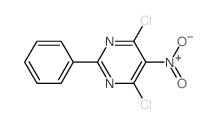 4, 6-Dichloro-5-nitro-2-phenylpyrimidine结构式