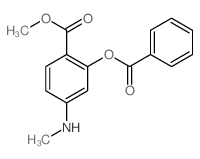 methyl 2-benzoyloxy-4-methylamino-benzoate结构式