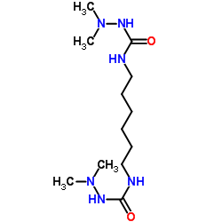 1,6-六亚甲基-双(N,N-二甲基氨基脲)结构式