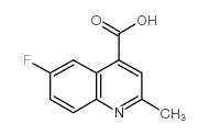 6-Fluoro-2-methyl-4-quinoline carboxylic acid Structure