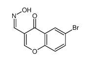 6-bromo-3-(hydroxyiminomethyl)chromen-4-one结构式