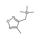 3-methyl-4-[(trimethylsilyl)methyl]furazan结构式