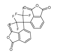 4,4'[2,2,2-trifluoro-1-(trifluoromethyl)ethylidene]bis-1,3-isobenzofuran-dione结构式