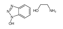 2-aminoethanol, compound with 1-hydroxy-1H-benzotriazole (1:1) Structure