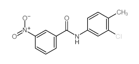 N-(3-Chloro-4-methylphenyl)-3-nitrobenzamide结构式