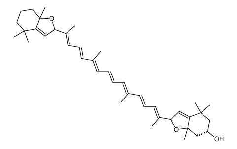 β-cryptoxanthin 5,8:5',8'-diepoxide Structure