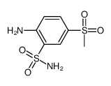 2-氨基-5-甲烷磺酰基苯磺酰胺结构式