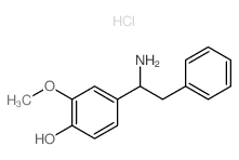 4-(1-amino-2-phenyl-ethyl)-2-methoxy-phenol结构式