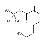 5-(叔丁氧羰氨基)-1-戊醇结构式