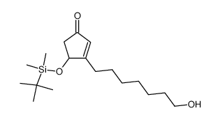 4-(dimethyl-(t-butyl)silyloxy)-3-(7-hydroxyheptyl)cyclopent-2-enone结构式