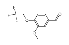 3-methoxy-4-(2,2,2-trifluoroethoxy)benzaldehyde Structure