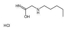 2-(pentylamino)acetamide,hydrochloride结构式